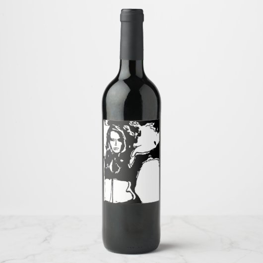 Witchy Woman Wijn Etiket (Voorkant)