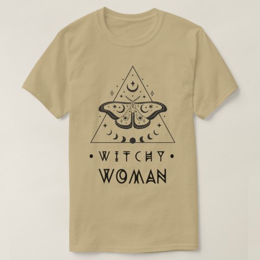 Witchy Woman Witch, Wiccan, Pagan Zoals boven zo'n T-shirt (Design voorkant)