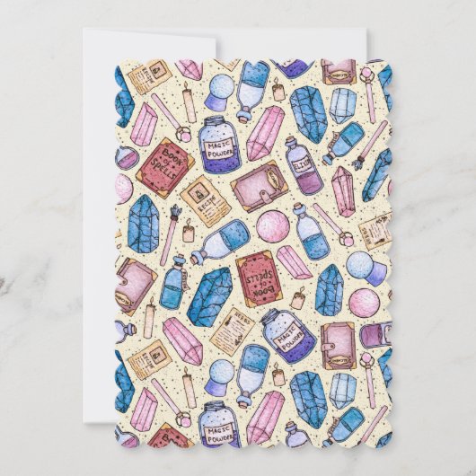 Witchy Wonders Flat Wenskaart Kaart (Voorkant)