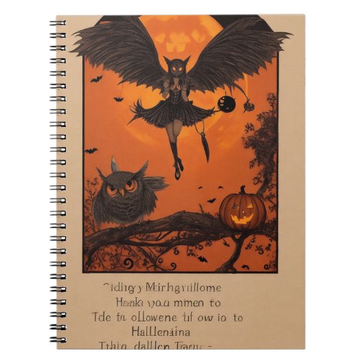 Witchy Wonders Halloween Notitieboek (Voorkant)