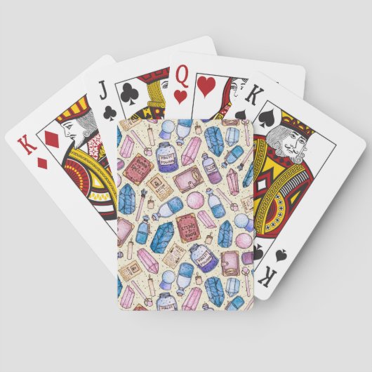 Witchy Wonders-spelkaarten Pokerkaarten (Achterkant)