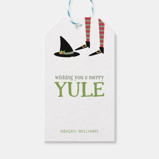 Witchy Yule Cadeaulabel (Voorkant)