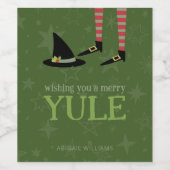 Witchy Yule Etiket Set (Enkel label)