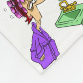 Wite roller lady deken voor haar luie dagen (Hoek)