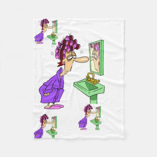 Wite roller lady deken voor haar luie dagen (Voorkant)