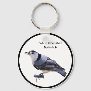 Witgebluste Nuthatch Sleutelhanger