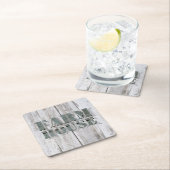 witgekalkte schuur hout western land boerderij kartonnen onderzetters (Insitu)