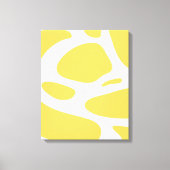 Witgele abstracte canvasafdruk canvas afdruk (Voorkant)