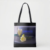 Witgele diepvriezer tote bag (Voorkant)