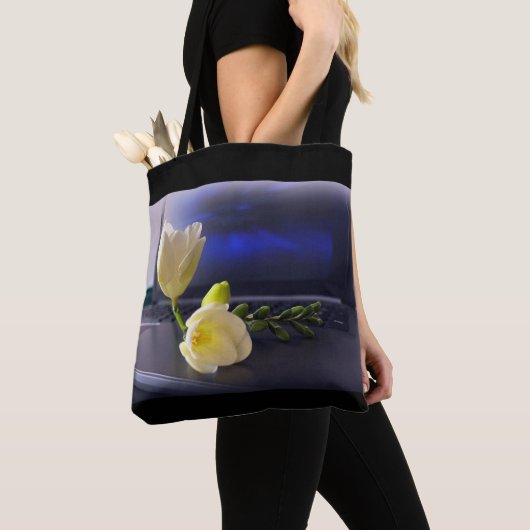 Witgele diepvriezer tote bag (Dichtbij)