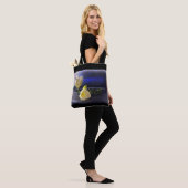 Witgele diepvriezer tote bag (Op model)
