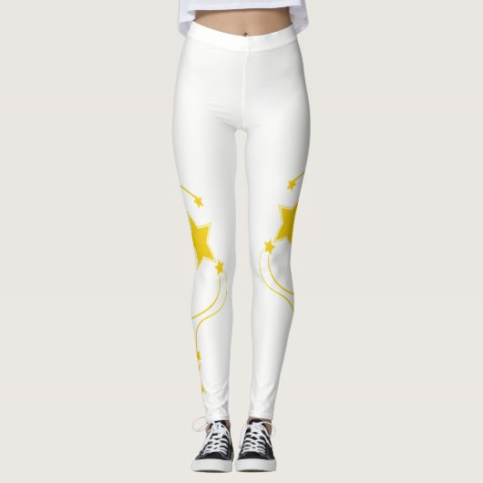 Witgele Leggings (Voorkant)