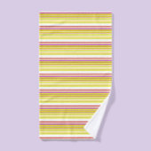 Witgele strepen bad handdoek (Handdoek)