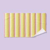 Witgele strepen bad handdoek (Handdoek)