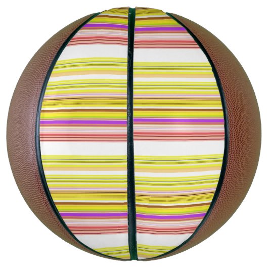 Witgele strepen basketbal (Verticaal)