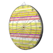 Witgele strepen dartbord (Voorkant Rechts)