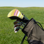 Witgele strepen golfheadcover (Insitu)