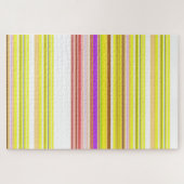 Witgele strepen legpuzzel (Horizontaal)