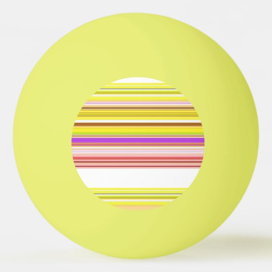 Witgele strepen pingpongbal (Achterkant)