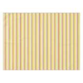 Witgele strepen tafelkleed (Voorkant (Horizontaal))