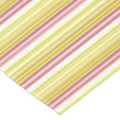 Witgele strepen tafelkleed (Gekanteld)