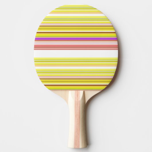 Witgele strepen tafeltennisbatje (Voorkant)