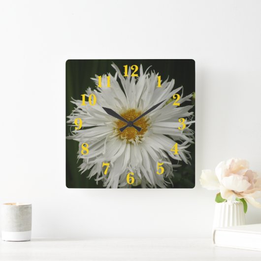 Witgele ventilator vierkante klok (Huis)