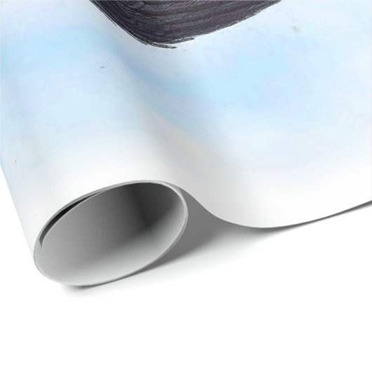  witgepompte vogelstand cadeaupapier (Rol Hoek)