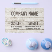 Witgeschilderd Hout Timmerman klusjesman bouw Flyer (Enkel)