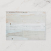witgewassen Barn Wood White Woodgrain Visitekaartje (Achterkant)