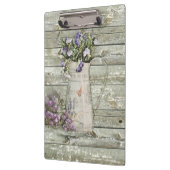 witgewassen schuur- en tuinboerenlavendel klembord (Links)