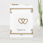 Witgoud 50ste trouwjubileum kaart (Achterkant)