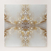 Witgoud Bloemen puzzel (Horizontaal)