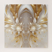 Witgoud Bloemen puzzel (Verticaal)