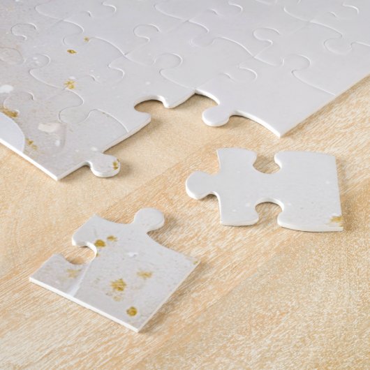 Witgoud Bloemen puzzel Legpuzzel (Zijkant)