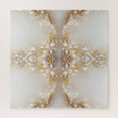 Witgoud Bloemen puzzel Legpuzzel (Verticaal)