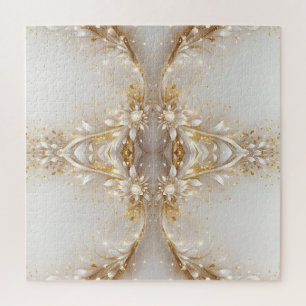 Witgoud Bloemen puzzel Legpuzzel