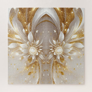 Witgoud Bloemen puzzel Legpuzzel