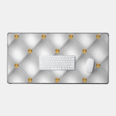Witgoud diamant getuft bureaumat (Keyboard & Muis)