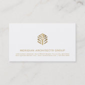 Witgoud ingenieur visitekaartje (Voorkant)