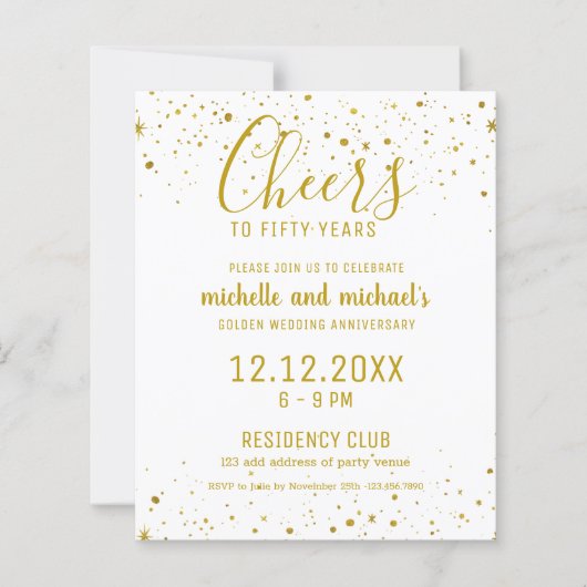 Witgoud proost op 50 jaar gouden Jubileum (Voorkant)