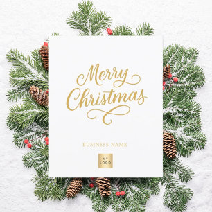 Witgoud script business logo Christmas Flyer