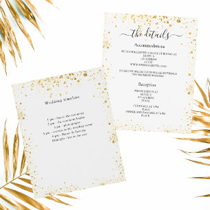 Witgoud sparkles bruiloft programma details