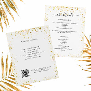 Witgoud sparkles bruiloft programma details QR