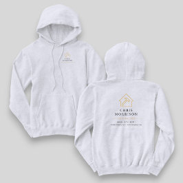 Witgouden aannemershuisreparatie werk hoodie