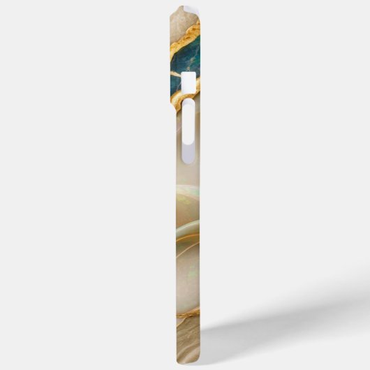 Witgouden agaat marmer Case-Mate iPhone case (Achterkant / Links)