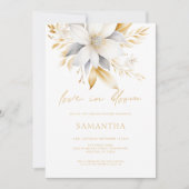 Witgouden bloemen houden van in bloei Vrijgezellen Kaart (Voorkant)