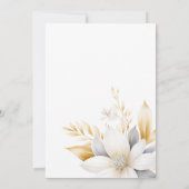 Witgouden bloemen houden van in bloei Vrijgezellen Kaart (Achterkant)