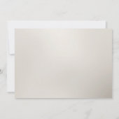 Witgouden bloemen sparen de datum save the date (Achterkant)