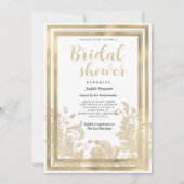  witgouden bloemenkant Vrijgezellenfeest Kaart (Voorkant)